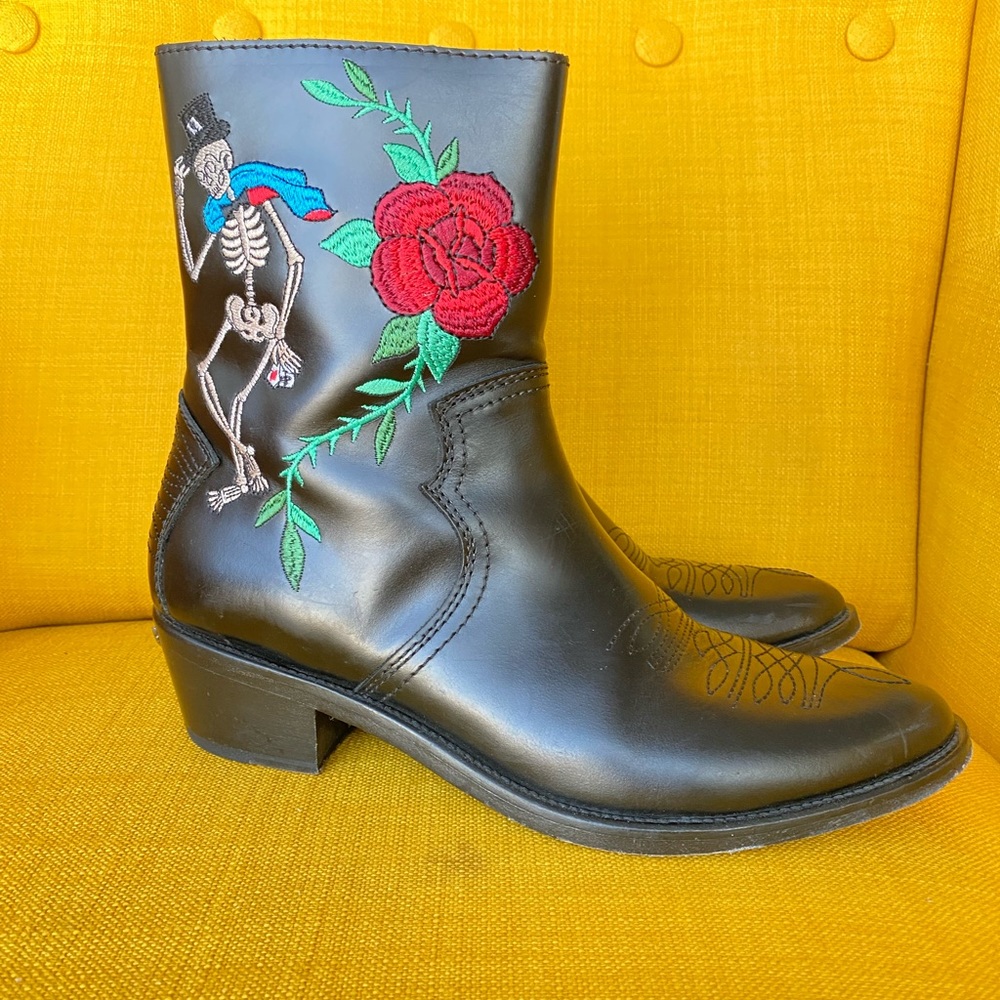 Zadig&Voltaire embroidered boots, size 40